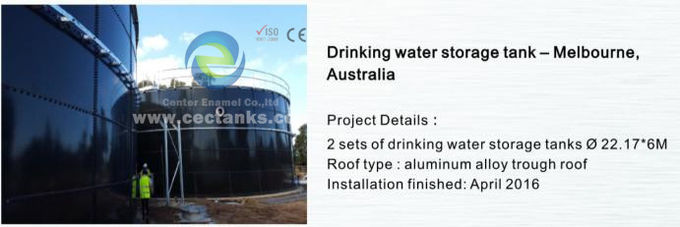 Stockage de liquide réservoirs GFS pour le traitement de l'eau des énergies renouvelables 0