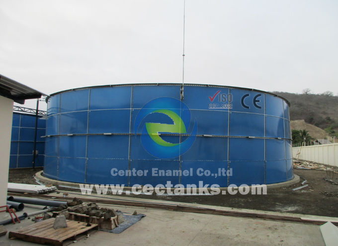Cisternes en acier fondu en verre de 3 mm à 12 mm d'épaisseur pour usine de traitement de l'eau 0
