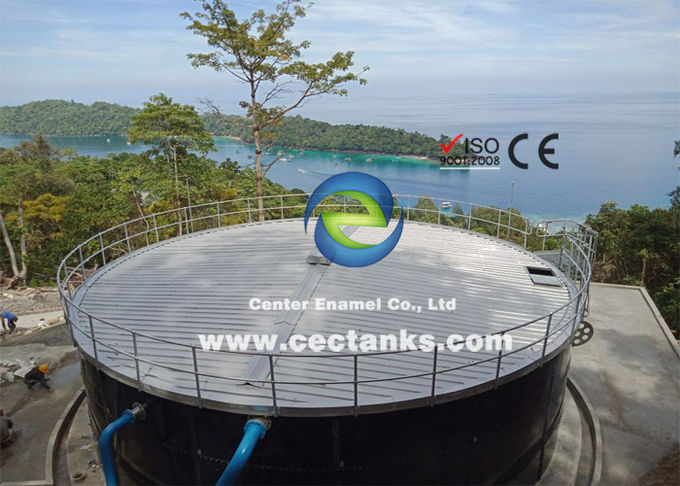 Réservoir de stockage de liquide en acier fondu en verre Silos Réservoir de biogaz A l'épreuve de l'acide et de l'alcalinité 0