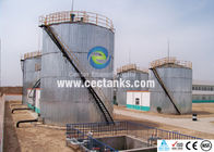 Réservoirs industriels en acier revêtus de verre Réservoirs de stockage des eaux usées en acier boulonné