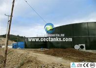 Réservoirs de stockage des eaux usées en acier émaillé vitreux / réservoir d'eau de 100 000 gallons