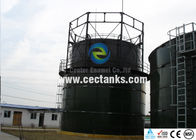 Réservoirs d'eau en acier fondu en verre pour usine de biogaz / usine de traitement des eaux usées
