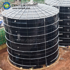 Projet de réservoir d'eau en acier cylindrique pour le biogaz