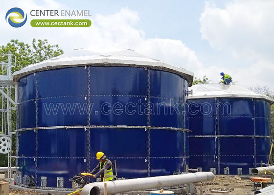 Belle apparence et facile à démonter réservoirs de stockage des eaux usées avec AWWA D103 Standard de conception