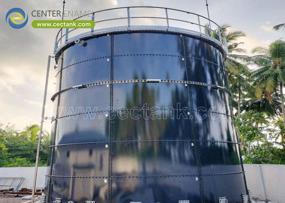 Réservoir en acier fondu en verre fabriqué en usine, couleur et hauteur personnalisées