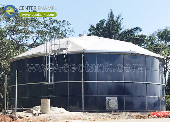 Traitement anaérobie des eaux usées en acier émaillé vitreux, digesteurs pour biogaz