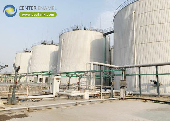 Réservoir de digestion anaérobie en acier boulonné pour les grands projets de biogaz