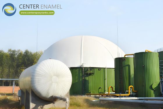 Couvertures à double membrane résistantes aux intempéries pour les systèmes de digestion anaérobies