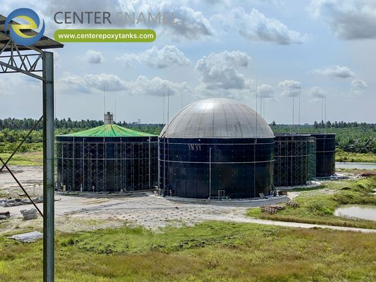 Réservoir de biogaz à double membrane efficace optimisé pour le traitement des déchets organiques
