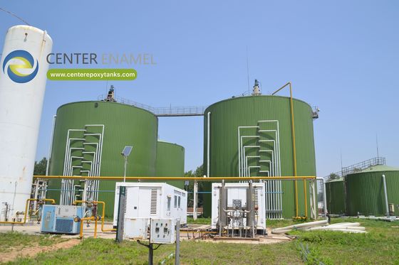 Maximisation de l'efficacité du biogaz Doubles toits à membrane pour les réservoirs de digestion anaérobie en acier inoxydable