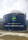 Grand réservoir de verre fondu en acier avec toit en émail / double membrane en énergie biologique