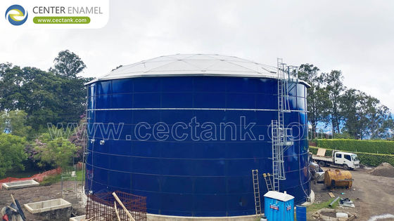 50,000 m3 réservoir en acier émaillé boulonné pour le stockage de liquéfaction avec une résistance élevée à la corrosion
