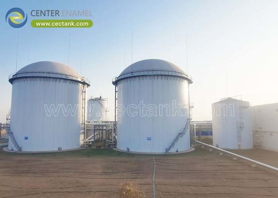 Capacité personnalisée réservoirs de stockage de biogaz GFS pour les usines de digestion des boues: la solution idéale pour une gestion efficace et durable des déchets