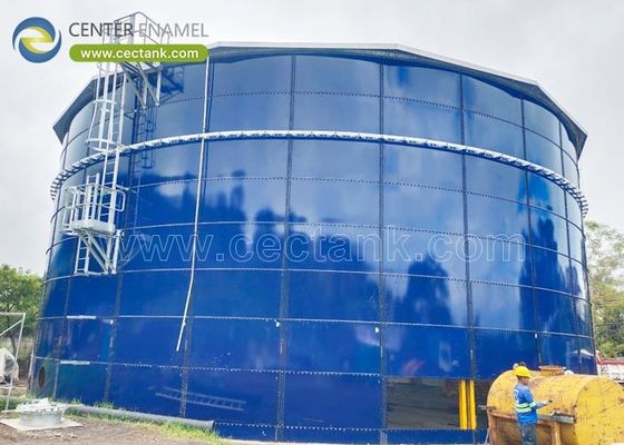 Réservoir de stockage de boues en verre fusionné à l'acier pour une usine de traitement des eaux usées: une solution durable et fiable pour la gestion des boues