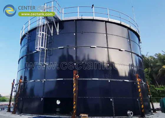 Réservoirs d'eau industriels en acier boulonné pour l'industrie de la fermentation par émail central