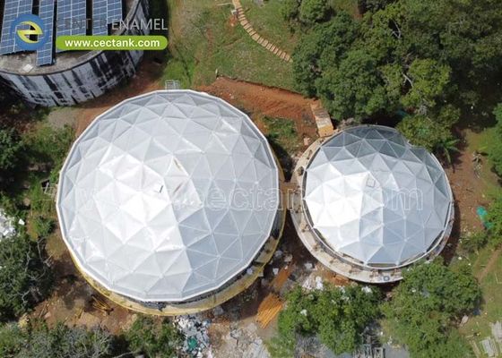 Des solutions de stockage en hauteur: la merveille des toits de dôme en aluminium autoportants pour les réservoirs de stockage