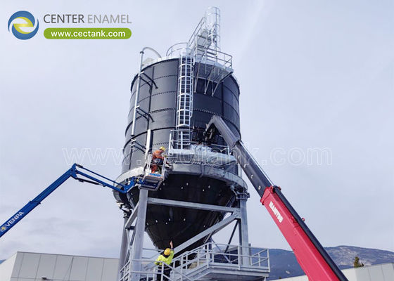 Solution de silo à grande échelle par émail central: stockage efficace et fiable pour les matériaux en vrac