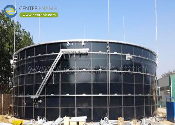 Cristaux de haute performance fondus en acier réservoirs GFS avec toit à membrane