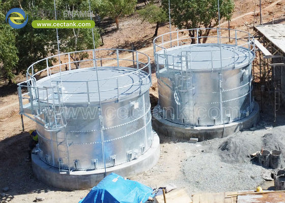 Réservoirs d'acier galvanisé à revêtement durable Réservoirs d'eau de feu
