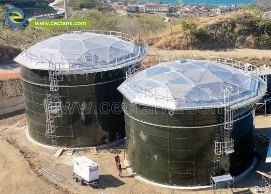 Amélioration de la sécurité et de l'esthétique: les toits en aluminium en émail central pour les réservoirs de stockage de pétrole brut de Monaco