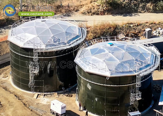 Amélioration de la durabilité et de l'efficacité: les toits en aluminium en émail central pour les réservoirs de stockage de pétrole brut au Botswana