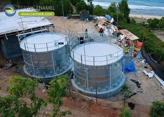 Réservoirs boulonnés en acier galvanisé à haute capacité comme réservoir de réserve d'eau pour la lutte contre l'incendie et système de protection incendie durable