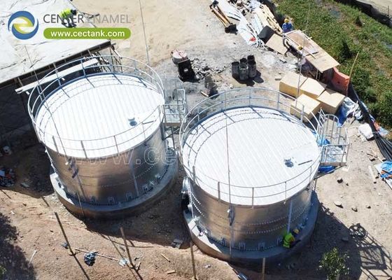 Amélioration de la santé publique Réservoirs en acier galvanisé pour les stations de surveillance de l'eau