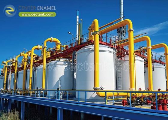 Construit pour durer dans le centre des réservoirs en acier soudé d' émail Durabilité et longévité inégalées pour le stockage du pétrole brut