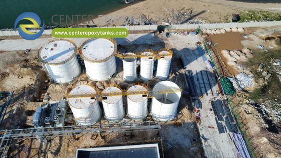 Réservoirs boulonnés en acier revêtu d'époxy pour l'eau potable : Garantit une eau potable sûre et propre