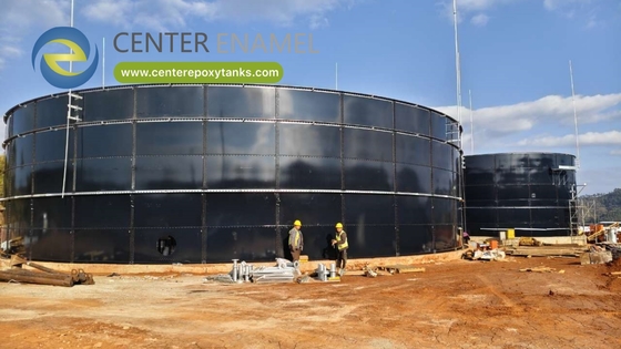 Réservoirs à boulons en acier revêtu d'époxy pour le stockage: solution de stockage temporaire de liquide