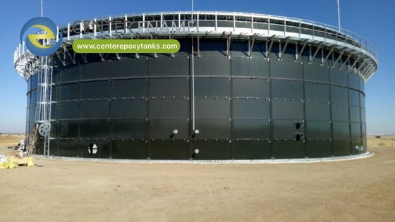 Réservoirs boulonnés en acier revêtu d'époxy pour la digestion des boues : Aide à la réduction anaérobie des boues