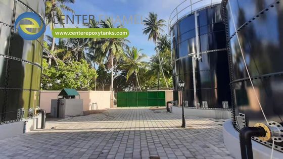 Réservoirs boulonnés en acier revêtu d'époxy pour le stockage des lixiviats : Contenir en toute sécurité les liquides de décharge