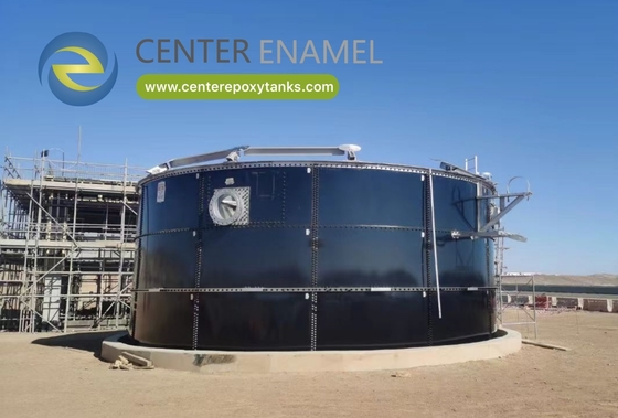 Réservoirs boulonnés en acier revêtu d'époxy pour les usines de digestion anaérobie (AD) : composants principaux des installations AD