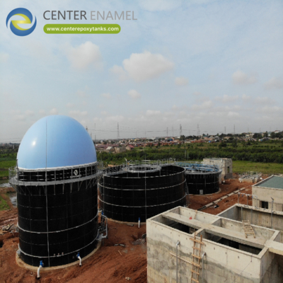 Couvertures à double membrane pour les réservoirs anaérobies: couverture étanche pour les environnements sans oxygène