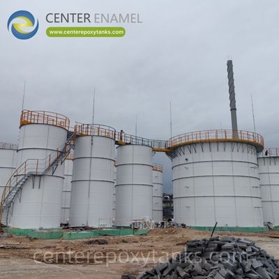 Réservoirs d'époxy liés par fusion pour le traitement des eaux usées physiques: contenant robuste pour le dépistage, la sédimentation et la filtration