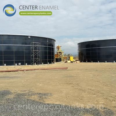 Réservoir en acier revêtu d'époxy pour effluent d'eaux usées traitées - Un réservoir robuste et résistant à la corrosion pour la réutilisation finale de l'eau ou le rejet.