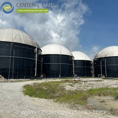 Double Membrane Biogas Holder for a Biogas CNG Plant: Offers Crucial Low-Pressure Buffer Storage for Gas En Route to Compression
