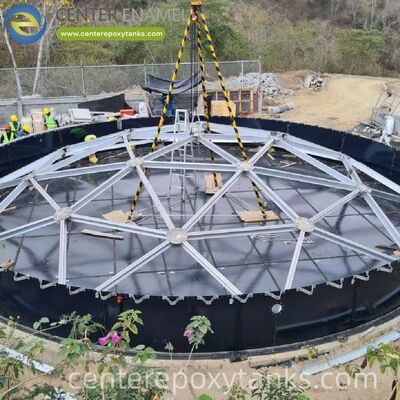 Aluminum Dome for a Liquid Leachate Tank: Robust Cover that Minimizes Evaporation and Controls Odors in Highly Corrosive Liquids
