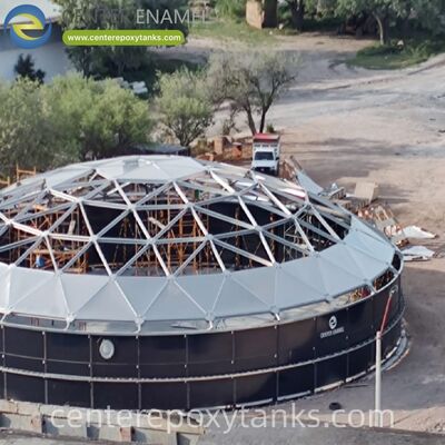 Aluminum Dome for a Bulk Storage Tank: Offers a Self-Supporting, Corrosion-Resistant Roof for Various Bulk Materials