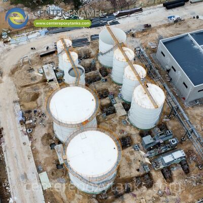 Réservoirs en acier boulonnés comme réservoirs de stockage de céréales : unités polyvalentes et rapidement installées pour divers besoins de gestion des récoltes agricoles.