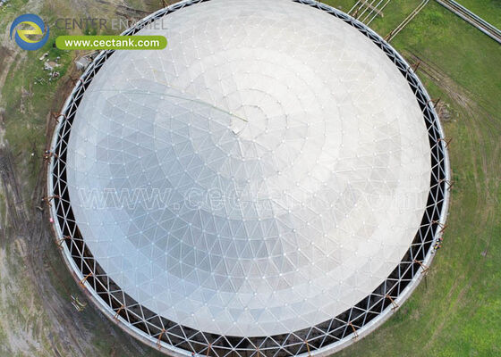 Toit en aluminium géodésique avec une résistance élevée à la corrosion, une installation rapide sur le terrain et une conception claire de la portée