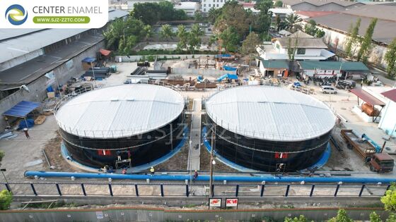 Traitement du fumier porcin en Afrique du Sud: entrepreneur EPC avec réservoirs GFS et processus CSTR