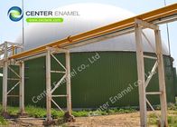Réservoir de stockage de boues en verre fondu en acier avec toit en membrane ou en aluminium