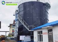 Réservoir de digestion anaérobie de verre fondu en acier pour projet de biogaz