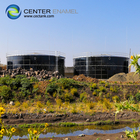Verre fondu aux réservoirs d'eaux usées en acier Solutions de stockage résilientes durables pour le traitement des eaux usées