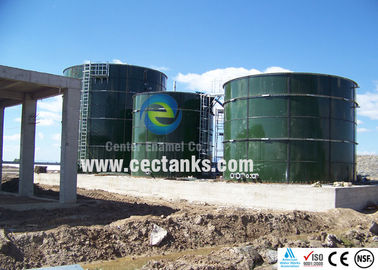 Réservoir en acier fondu en verre / corps de réservoir de bio-digestors et toit à membrane