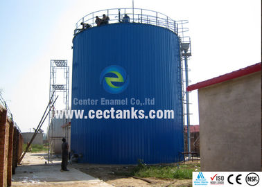 réservoirs de stockage de déchets de décharge pour le projet de traitement des eaux usées avec un toit à double membrane