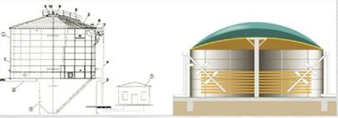 réservoir de stockage de biogaz supérieur fournisseur clé en main EPC pour les déchets de biogaz