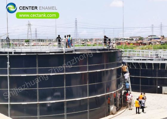 Réservoir de digestion anaérobie en acier boulonné pour la gestion des déchets organiques