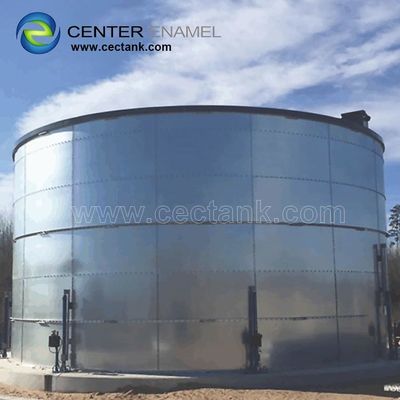 Réservoirs en acier galvanisé en verre fondu Solution robuste pour le stockage des boues